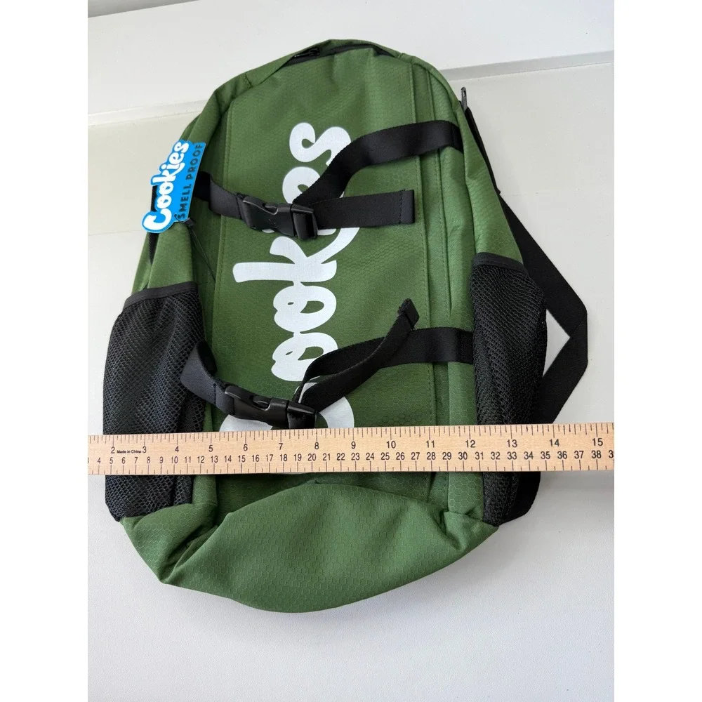 Cookies Smell‎ Proof Backpack Olive Green Honeycomb Ripstop Streetwear Bag NEW